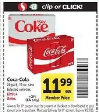 Safeway Coca-Cola offer