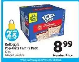 Safeway Kellogg's Pop-Tarts Family Pack offer
