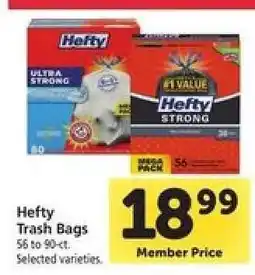 Safeway Hefty Trash Bags offer