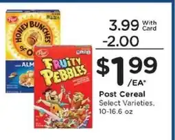 Kroger Post Cereal offer