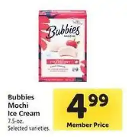 Safeway Bubbies Mochi Ice Cream offer