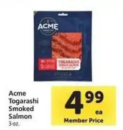 Safeway Acme Togarashi Smoked Salmon offer