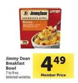 Safeway Jimmy Dean Breakfast Bowl offer