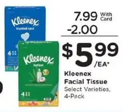 Kroger Kleenex Facial Tissue offer