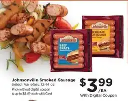 Kroger Johnsonville Smoked Sausage offer