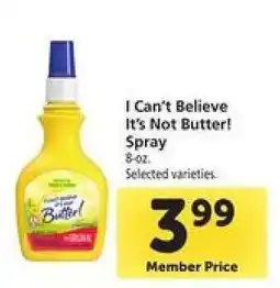 Safeway I Can't Believe It's Not Butter Spray offer
