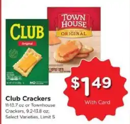 Kroger Club Crackers offer