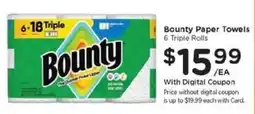 Kroger Bounty Paper Towels offer