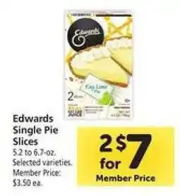 Safeway Edwards Single Pie Slices offer