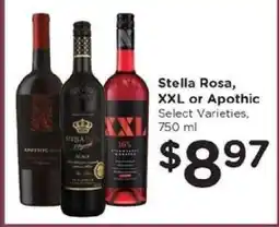 Kroger Stella Rosa, XXL or Apothic offer