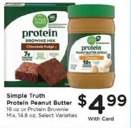 Kroger Simple Truth Protein Peanut Butter offer