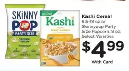 Kroger Kashi Cereal or Skinnypop Party Size Popcorn offer