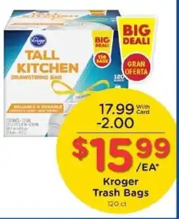 Kroger Kroger Trash Bags offer