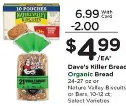 Kroger Dave's Killer Bread Organic Bread offer