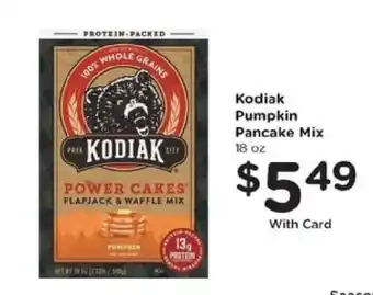Kroger Kodiak Pumpkin Pancake Mix offer