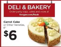 Kroger Carrot Cake offer