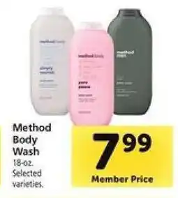 Safeway Method Body Wash offer