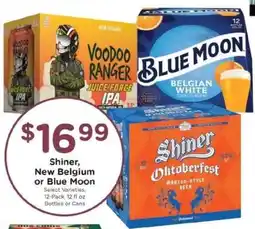 Kroger Shiner, New Belgium or Blue Moon offer