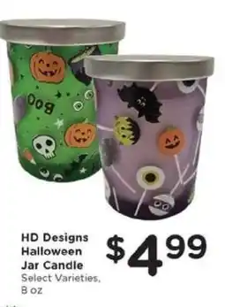 Kroger HD Designs Halloween Jar Candle offer