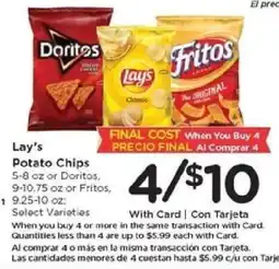 Kroger Lay's Potato Chips offer