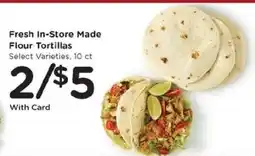 Kroger Fresh In-Store Made Flour Tortillas offer