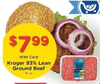 Kroger Kroger 93% Lean Ground Beef offer