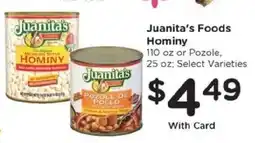 Kroger Juanita's Foods Hominy offer