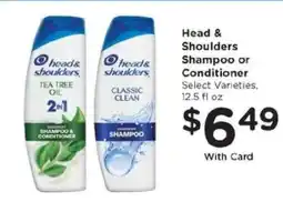 Kroger Head & Shoulders Shampoo or Conditioner offer