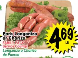 Superior Grocers Pork Longaniza or Chorizo or Chorizo offer