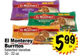 Superior Grocers El Monterey Burritos offer