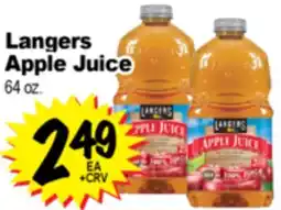 Superior Grocers Langers Apple Juice offer