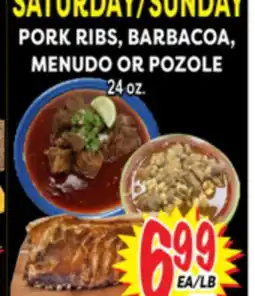 Superior Grocers PORK RIBS, BARBACOA offer