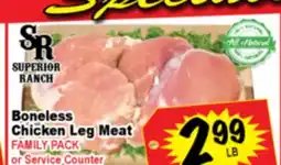 Superior Grocers Boneless Chicken Leg Meat offer