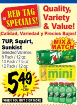 Superior Grocers 7UP, Squirt, Sunkist offer