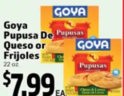 Superior Grocers Goya Pupusa De Queso or Frijoles offer