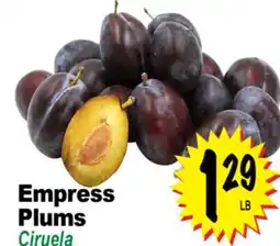 Superior Grocers Empress Plums offer