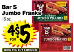 Superior Grocers Bar S Jumbo Franks offer