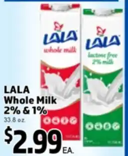Superior Grocers LALA Whole Milk 2% & 1% offer