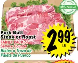 Superior Grocers Pork Butt Steak or Roast offer