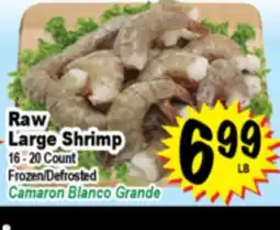 Superior Grocers Raw Large Shrimp offer