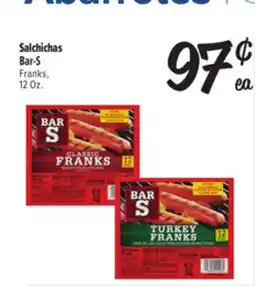 El Super Fresh Bar-S Franks offer