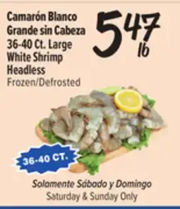 El Super Fresh Large White Shrimp Headless offer