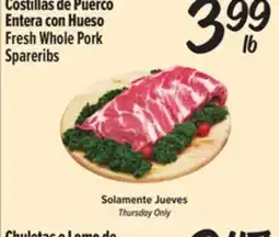 El Super Fresh Fresh Whole Pork Spareribs offer
