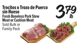 El Super Fresh Fresh Boneless Pork Stew Meat or Cushion Meat offer