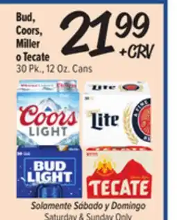 El Super Fresh Bud, Coors, Miller o Tecate offer