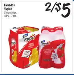 El Super Fresh Yoplait Smoothies offer