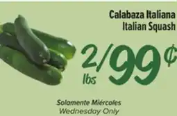 El Super Fresh Italian Squash offer