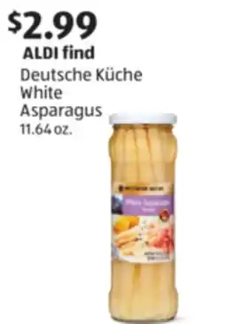 Aldi Deutsche KÃƒÂ¼che White Asparagus offer