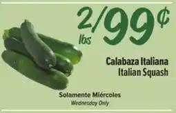 El Super Italian Squash offer