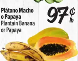 El Super Plantain Banana or Papaya offer